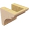 Ekena Millwork 4"W x 4"D x 4"H Wide Yorktown Rough Cedar Woodgrain TimberThane Corbel, Primed Tan CORUR04X04X04YORRCPR - alternate 4